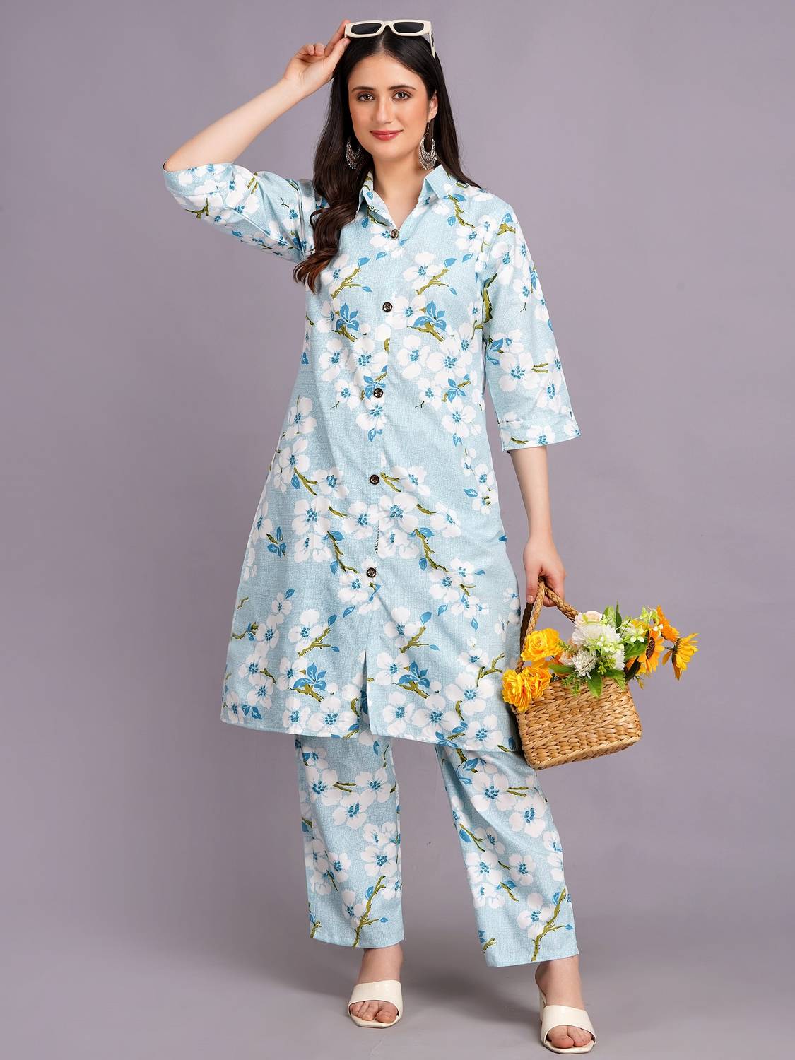 CENSAL Shirt Pant Co-ords Set