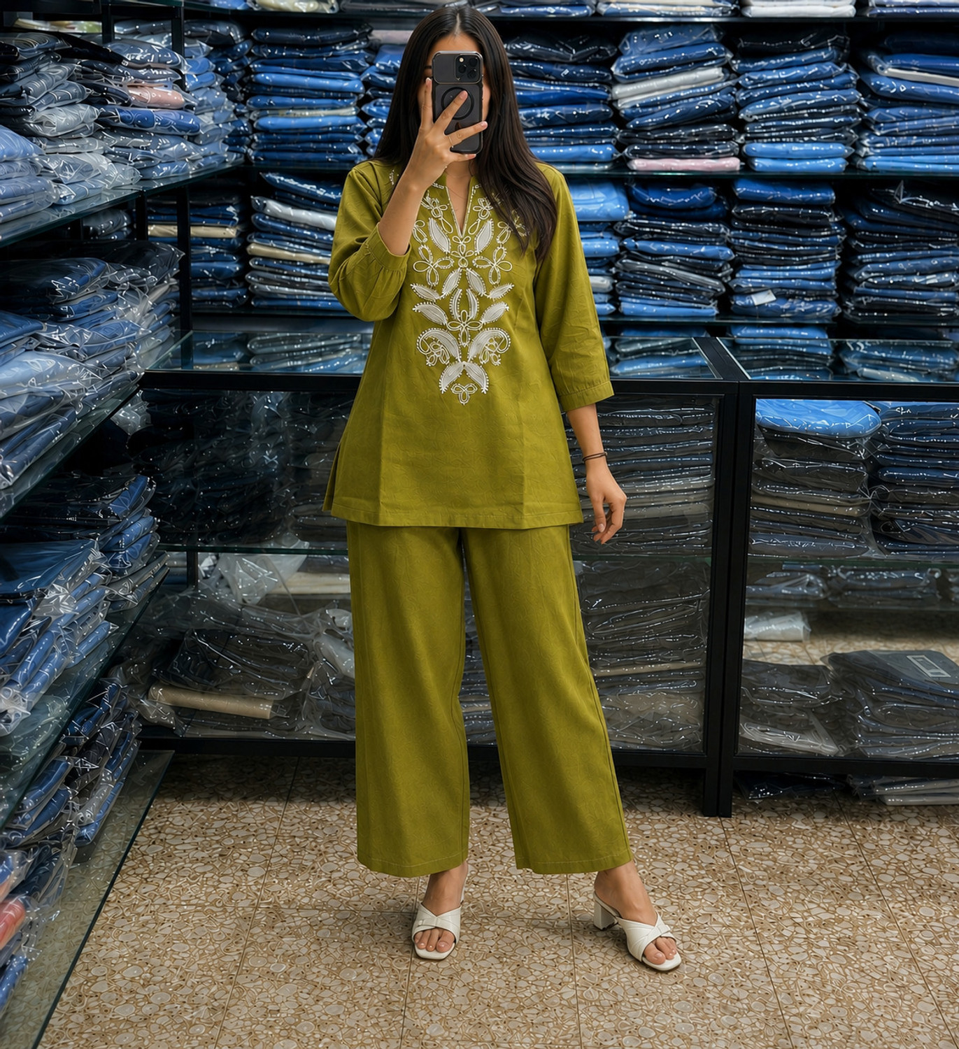 Image of RICHIST Tunic Pant Co-ords Set