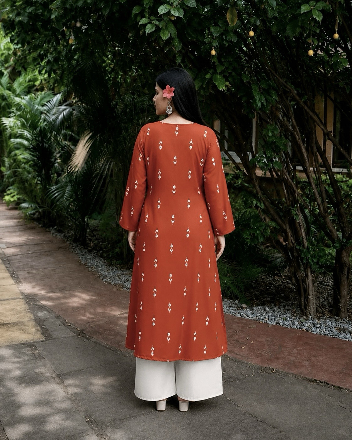 Image of SEAKART Women Kurta Palazzo Set