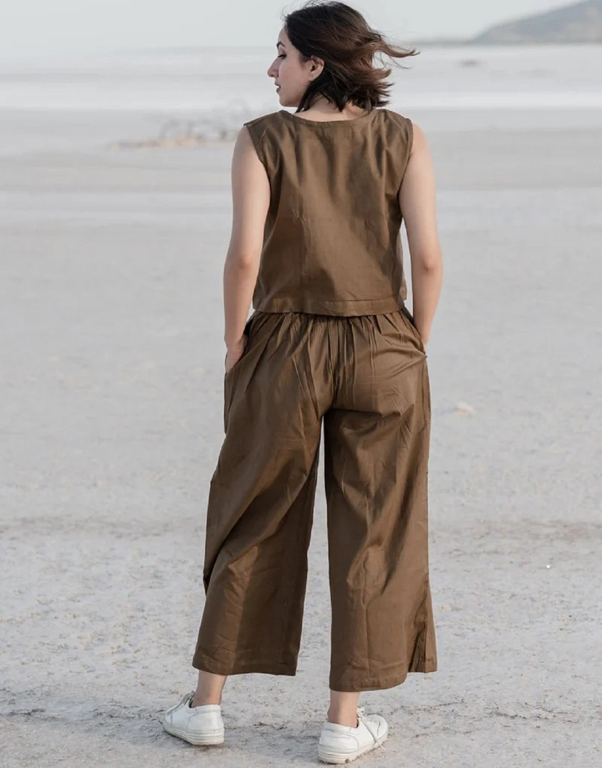 Image of FABNEX Top Palazzos Western Set
