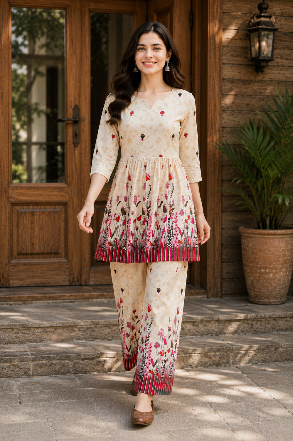 Image of DSK STUDIO Top Palazzos Co-ords Set