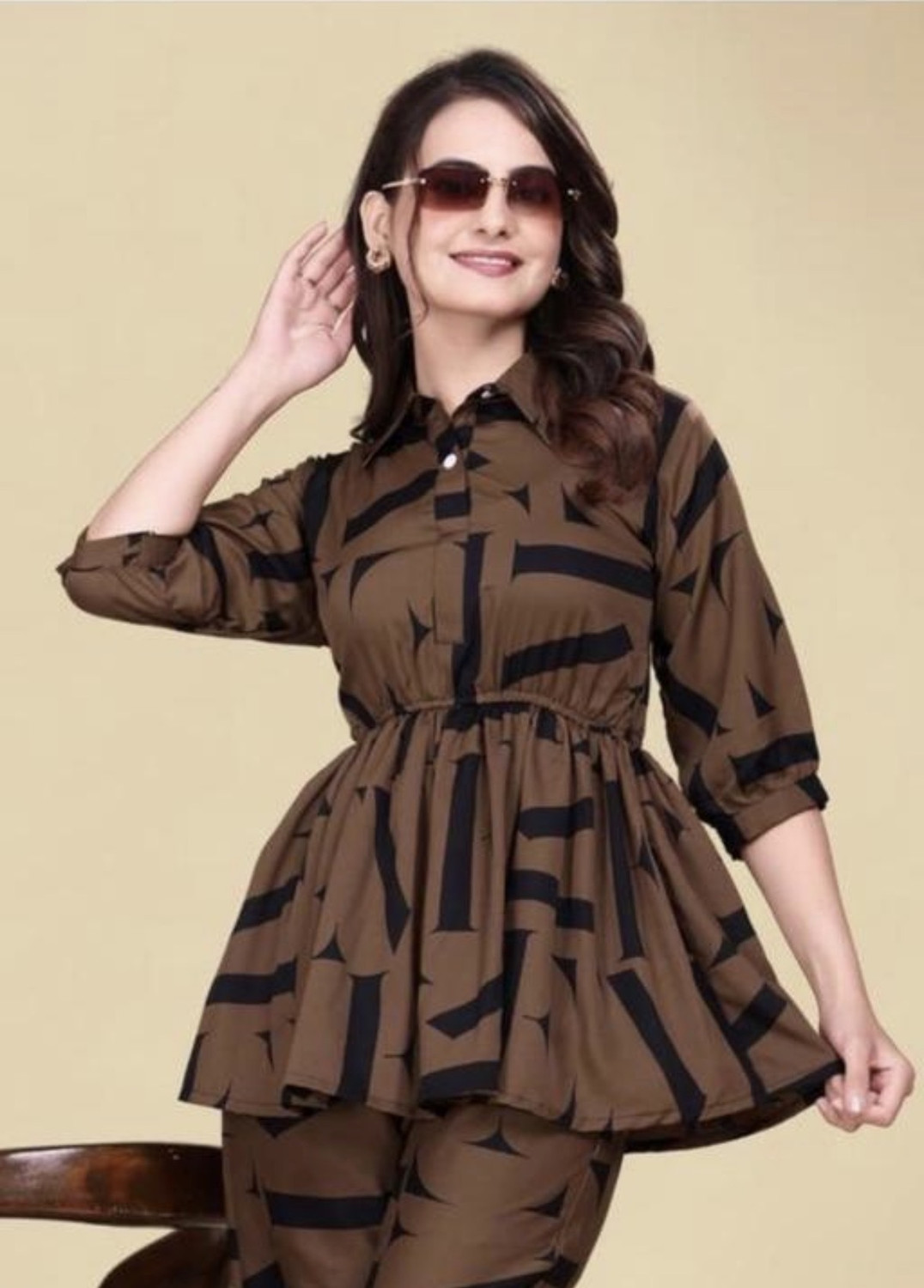 Image of shommee Top Palazzos Co-ords Set