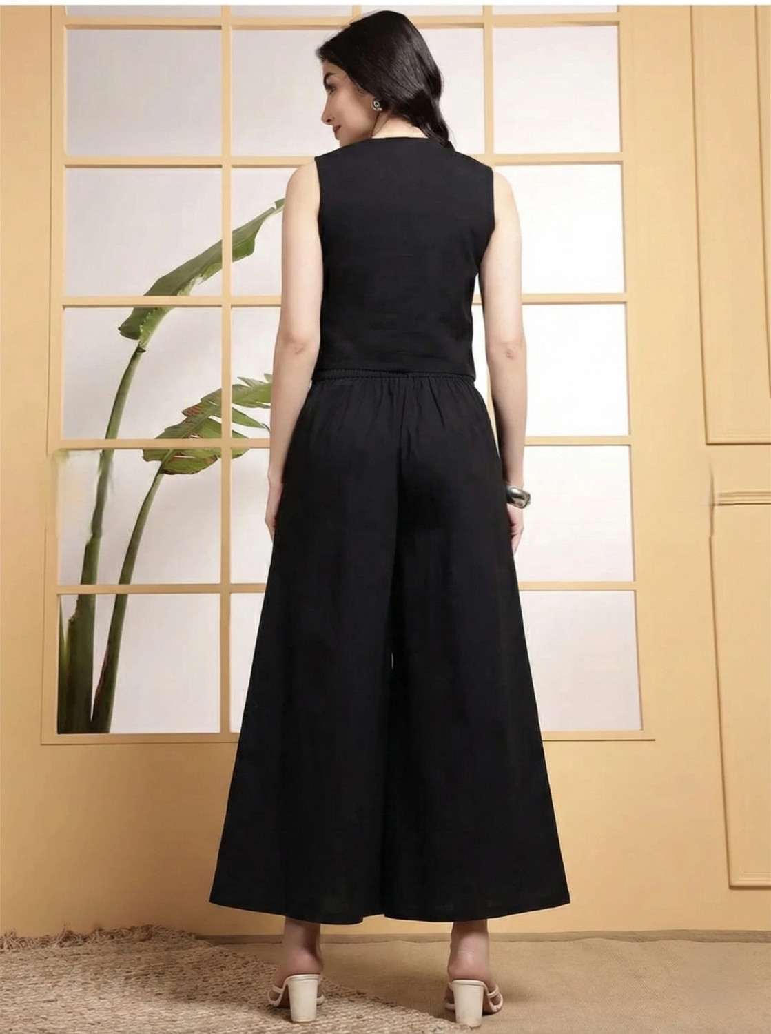 Image of Lycio Waistcoat Palazzos Co-ords Set