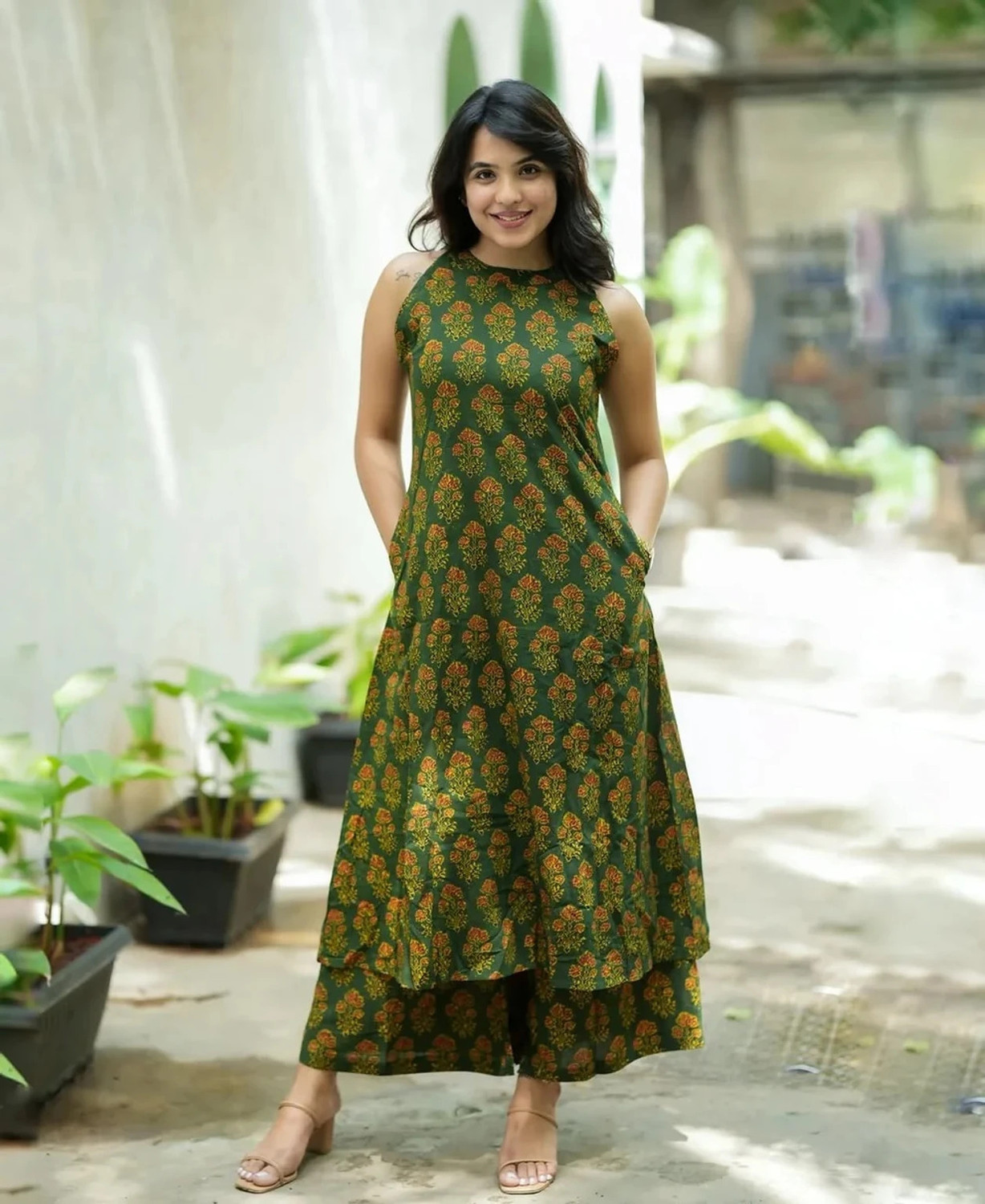 Image of Vilasita wear Tunic Palazzos Co-ords Set