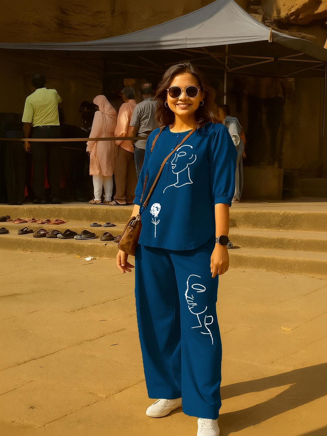 NAIDA Tshirt Palazzos Co-ords Set