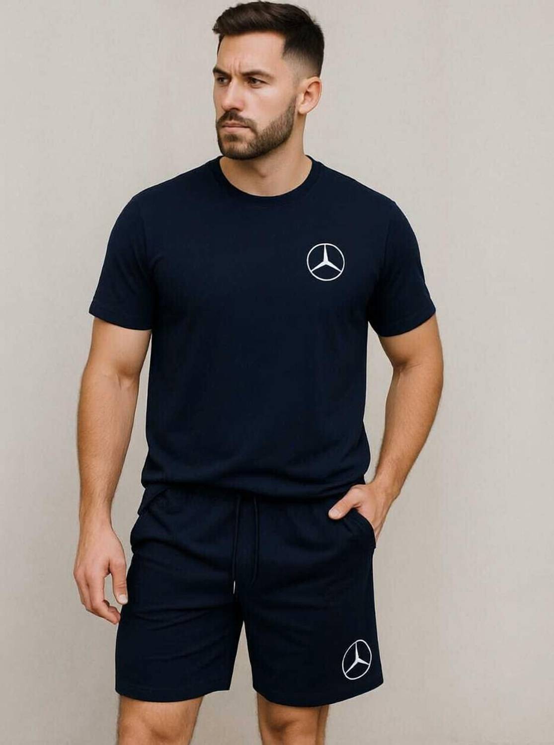 A4S Tshirt Regular Shorts Western Set