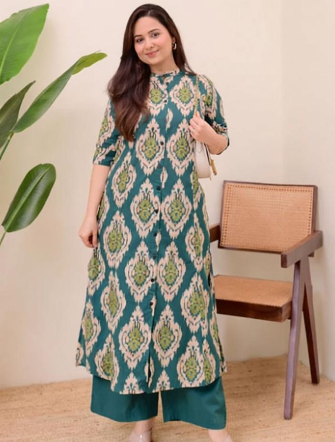 Image of Glorygarb Women Viscose Rayon Kurta Palazzo Set