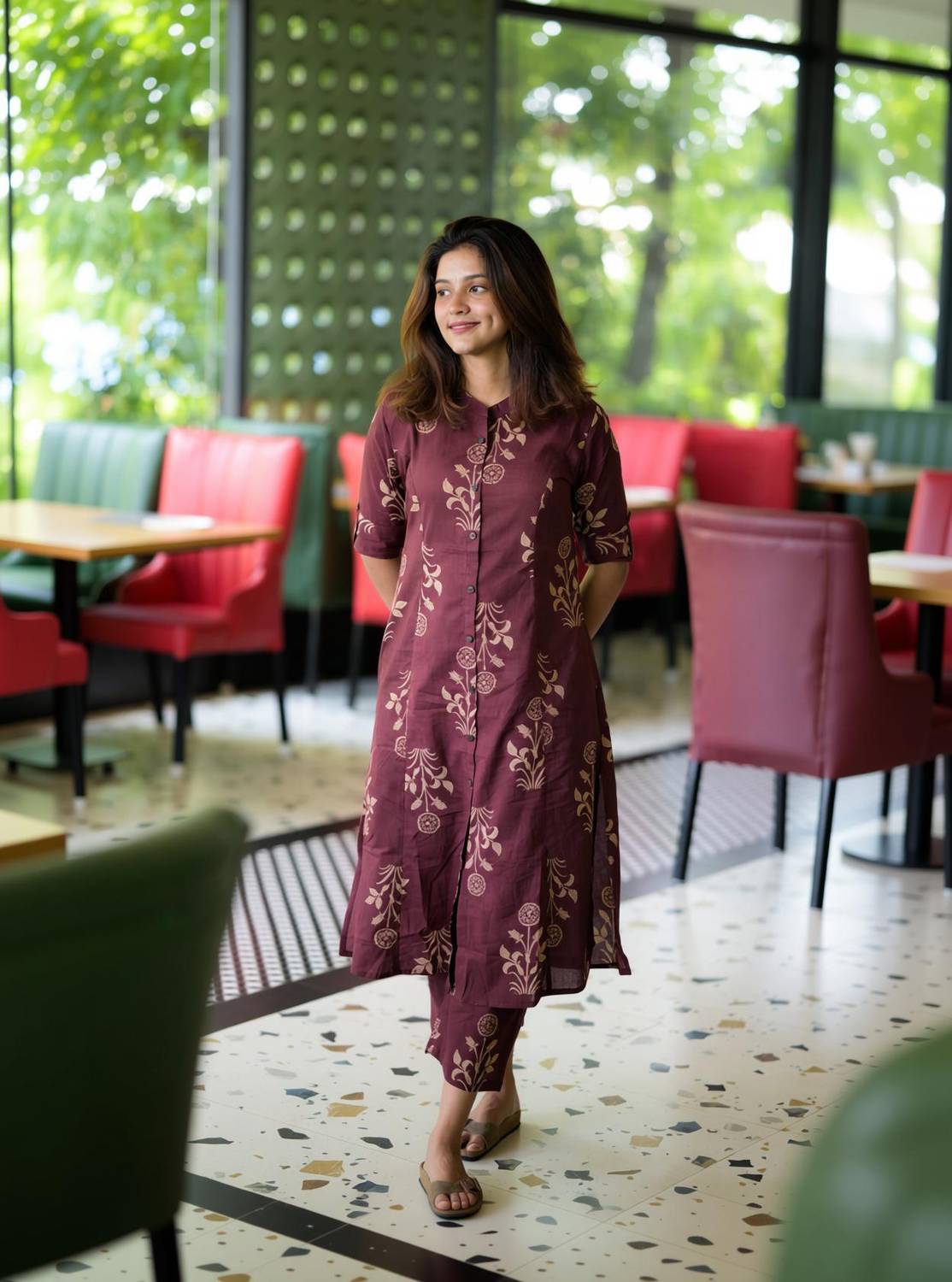 ALADNA Tunic Pant Co-ords Set