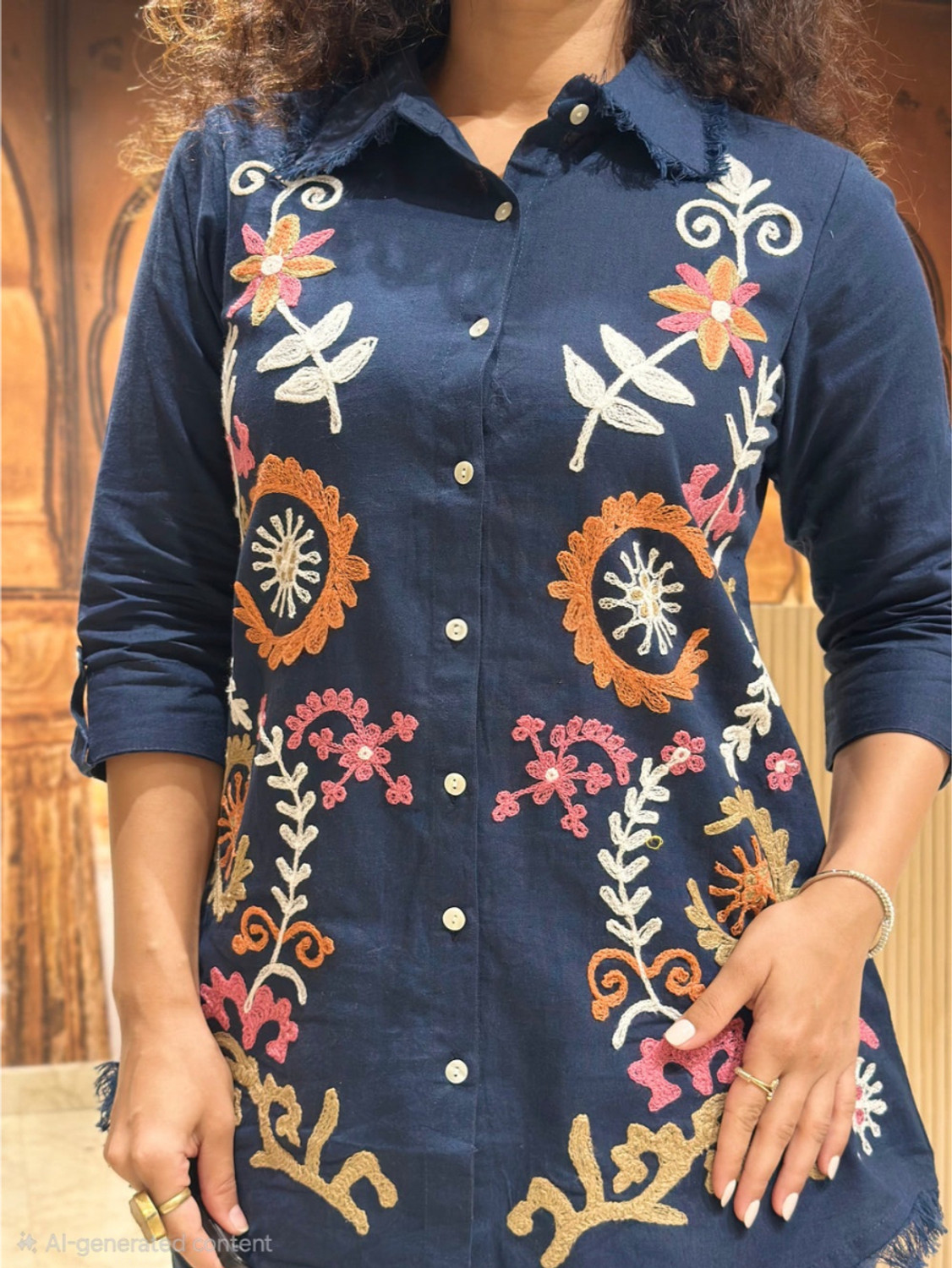 Image of JIKRA JAIPUR Top Pant Co-ords Set