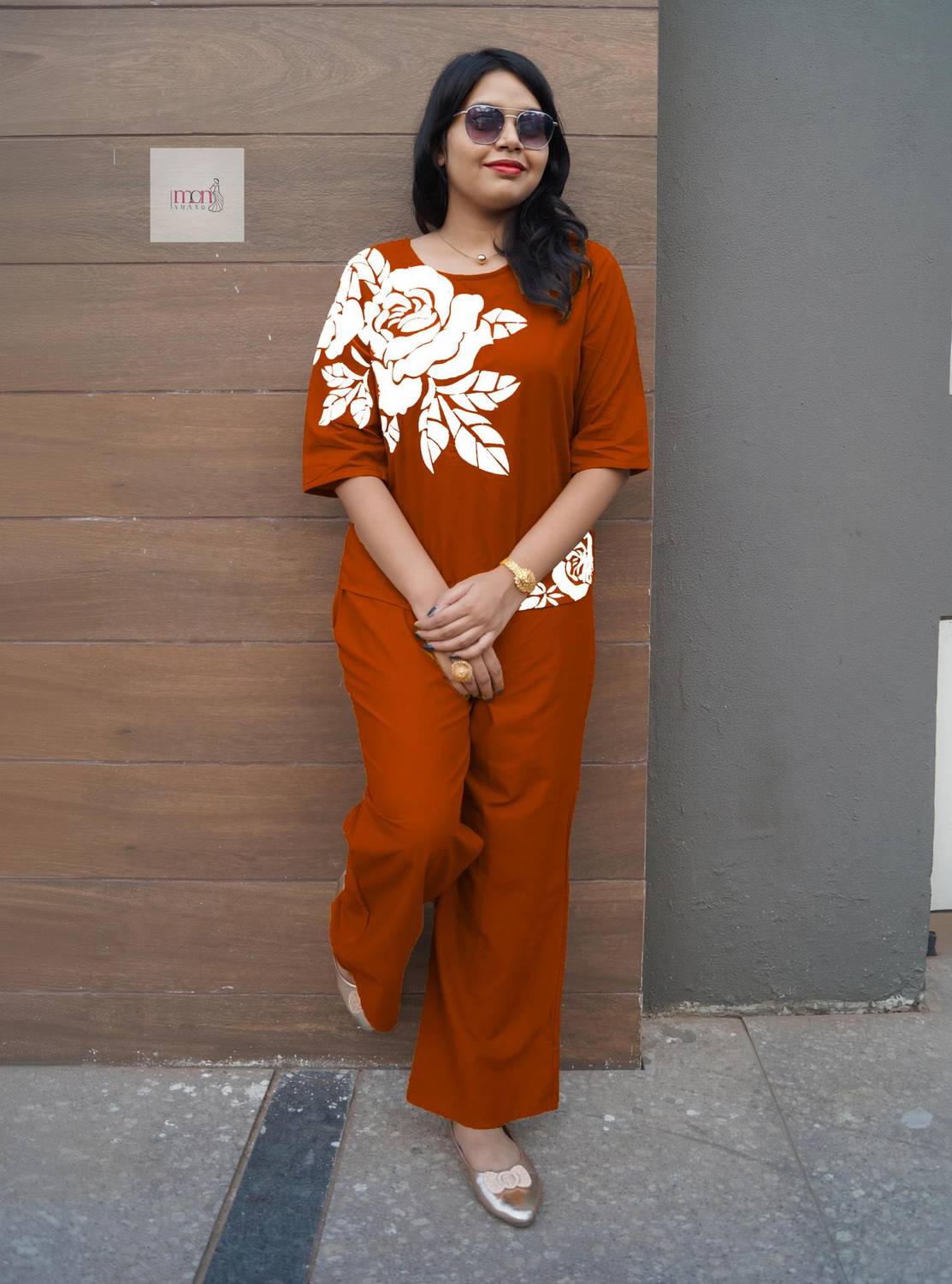NAIDA Top Palazzos Co-ords Set