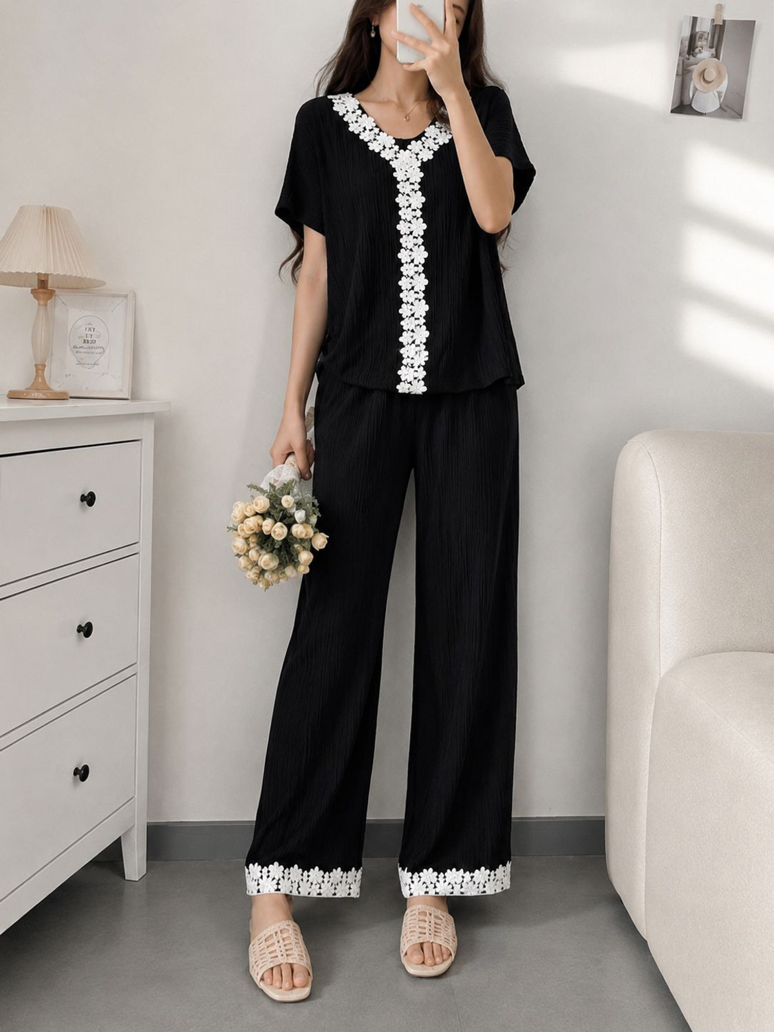 Image of Dossier's Tunic Palazzos Co-ords Set