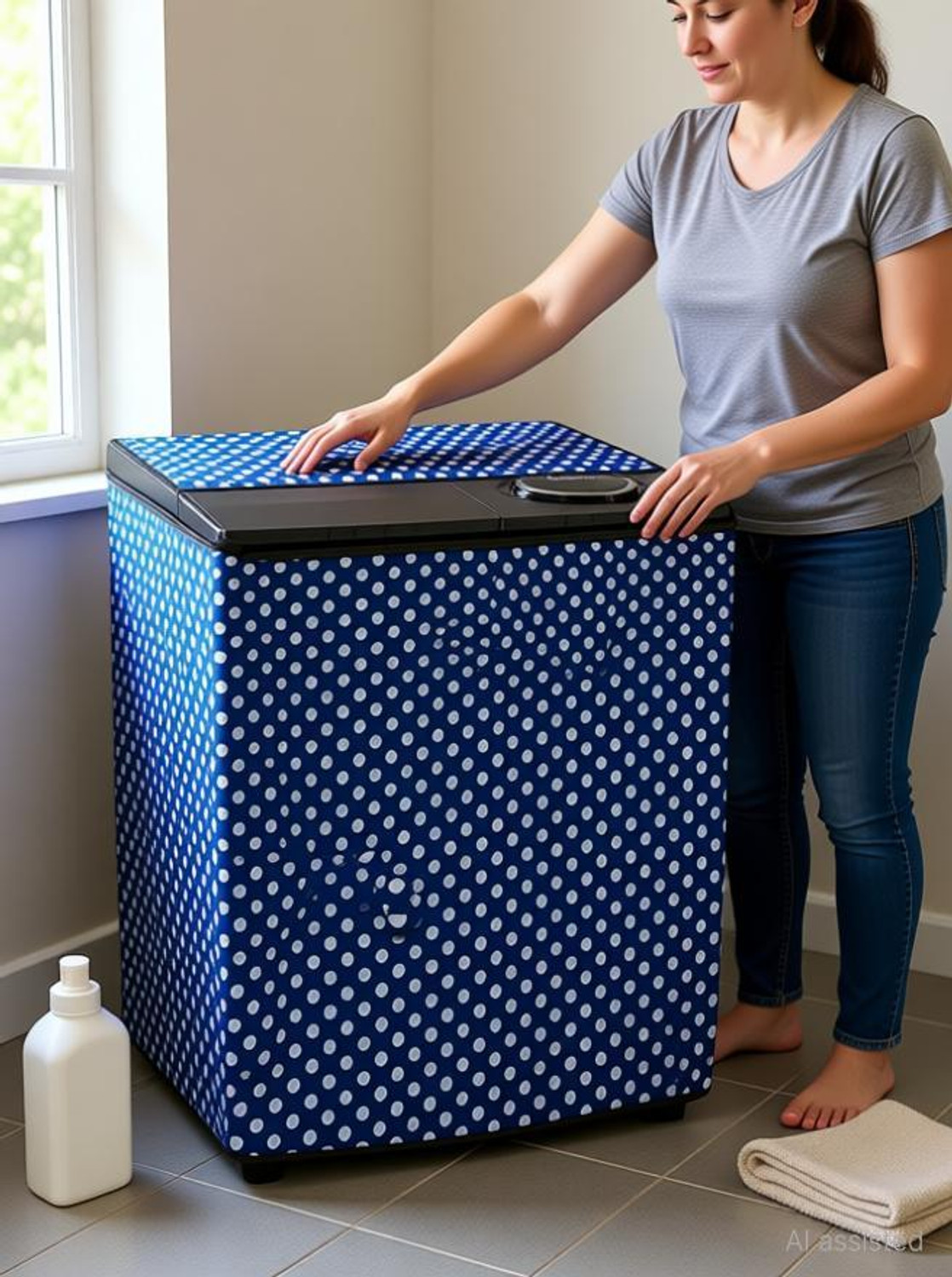 Image of Homeify Semi-Automatic Washing Machine Cover