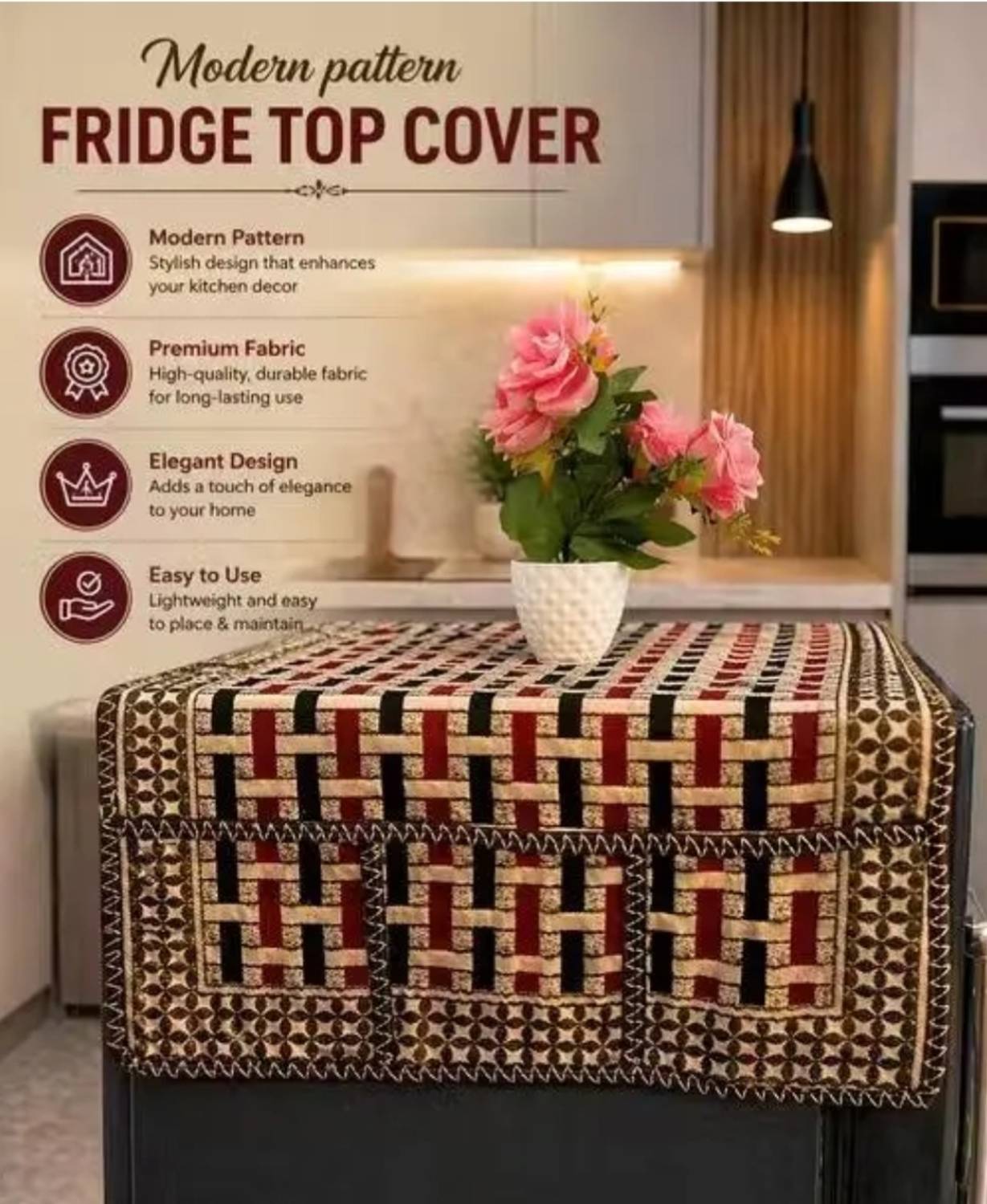 Armanfabric Refrigerator  Cover