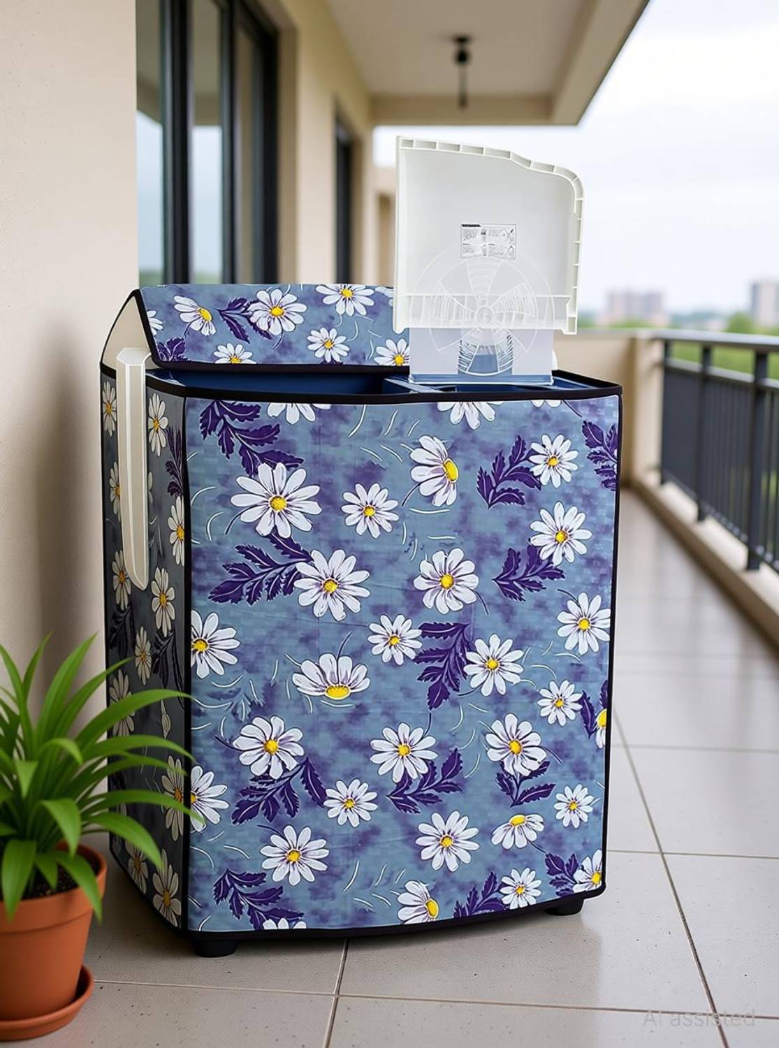 aradhya traders Semi-Automatic Washing Machine  Cover for 6 to 7.5 kg