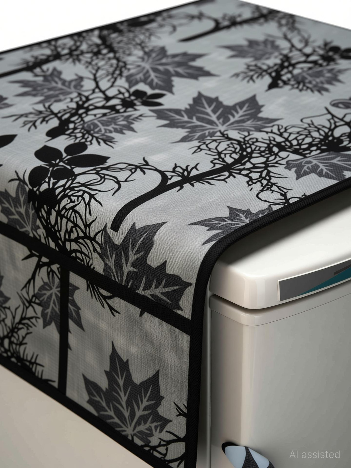 Image of XMBUG Refrigerator Cover (Width: 95 cm, Black)