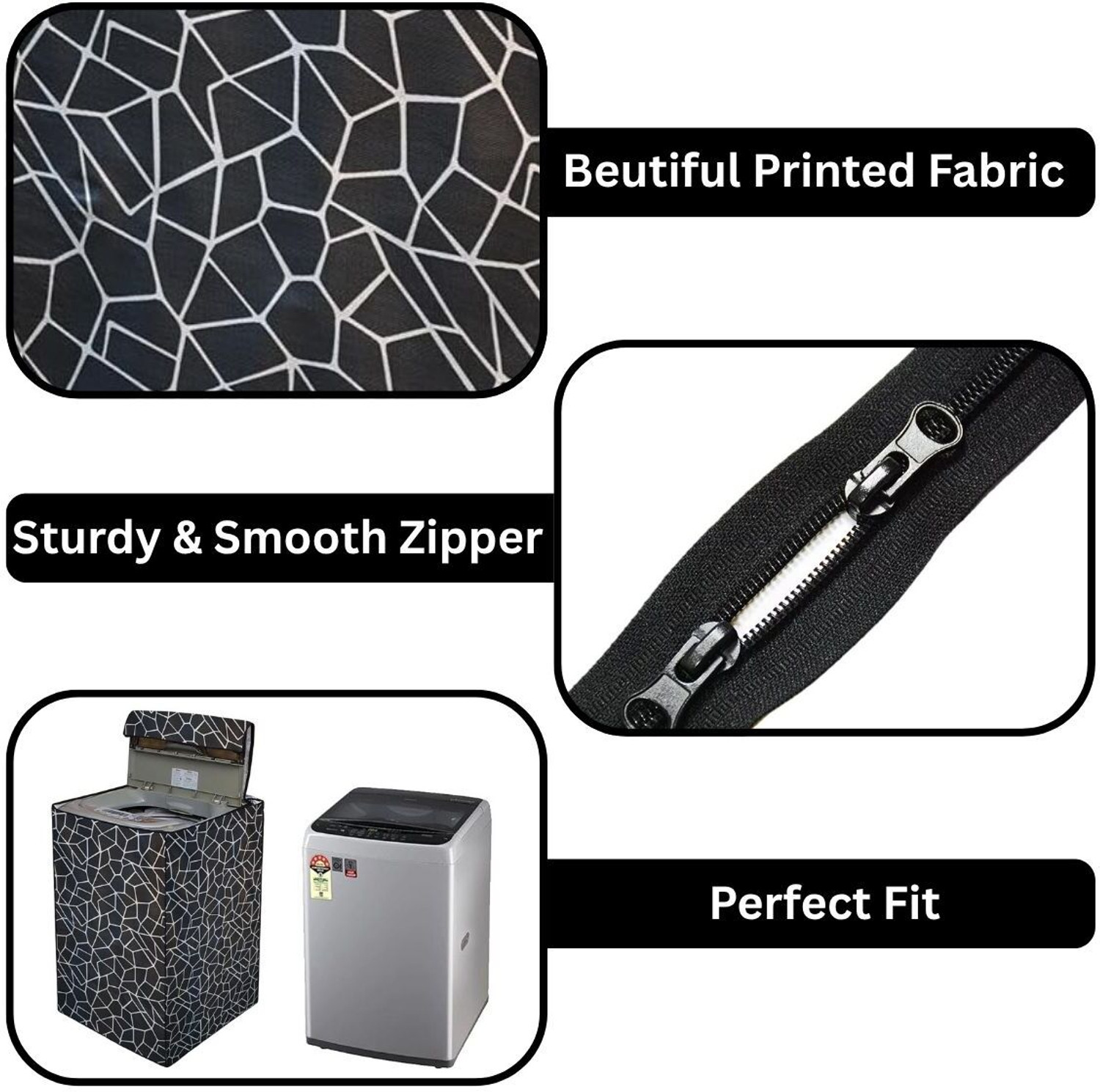 Image of Star Weaves Top Loading Washing Machine Cover for 7 to 7.5 Kg