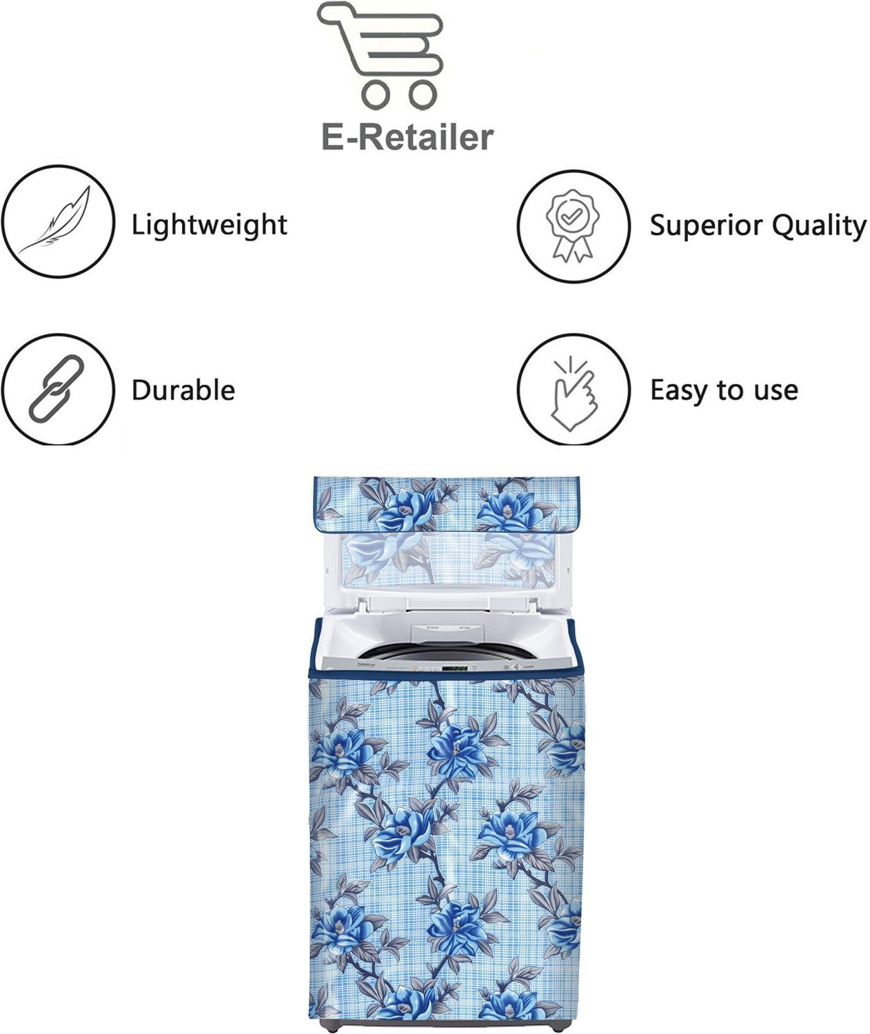 Image of E-Retailer Top Loading Washing Machine Cover
