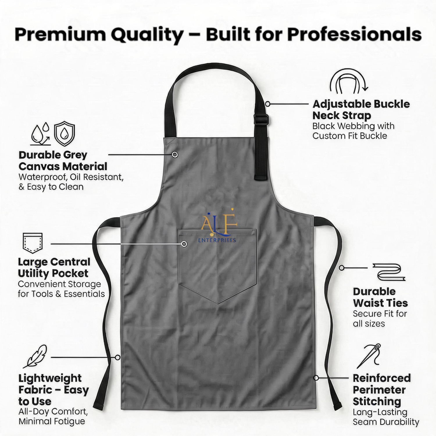 Image of AIKOZIYA PVC Chef's Apron - Free Size