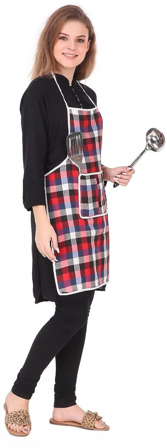 Image of Crosmo Cotton Home Use Apron - Free Size