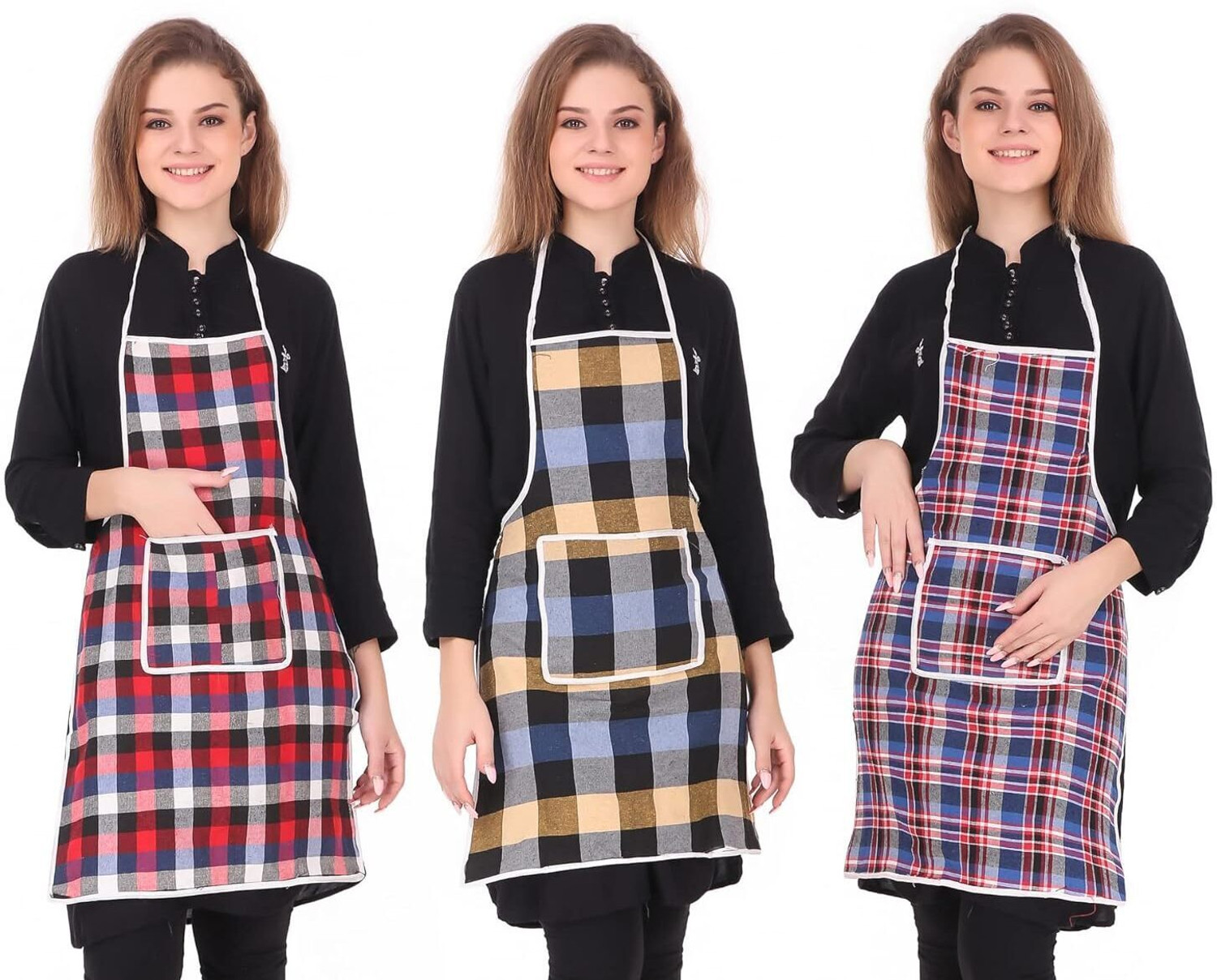 Image of Crosmo Cotton Home Use Apron - Free Size