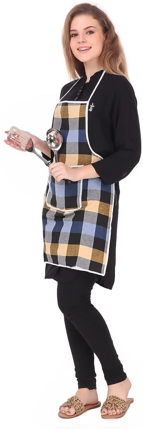 Image of Crosmo Cotton Home Use Apron - Free Size