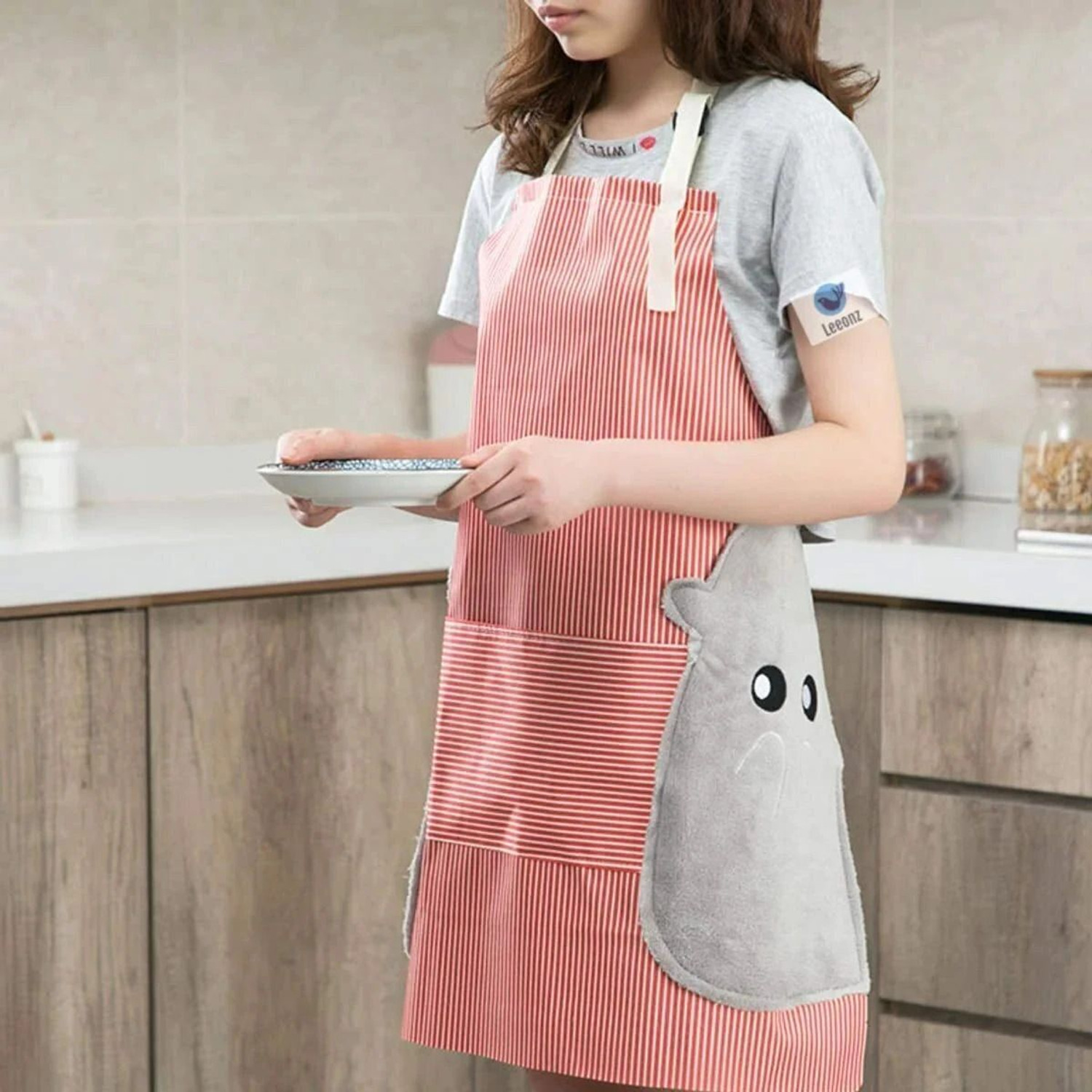 Image of SYAMBABA Cotton Home Use Apron - Free Size
