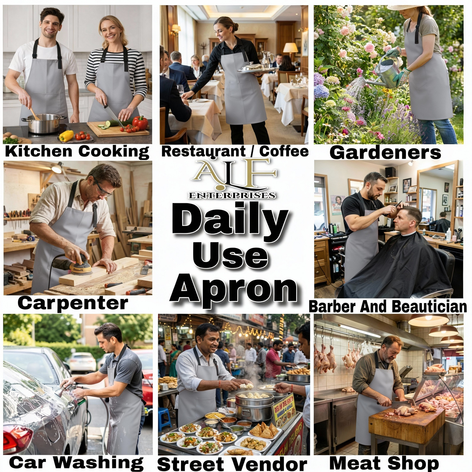 Image of AIKOZIYA PVC Chef's Apron - Free Size