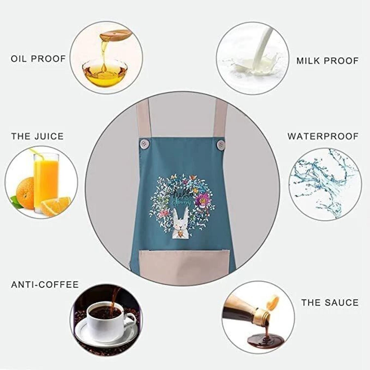Image of KNIKERS Polyester Chef's Apron - Free Size