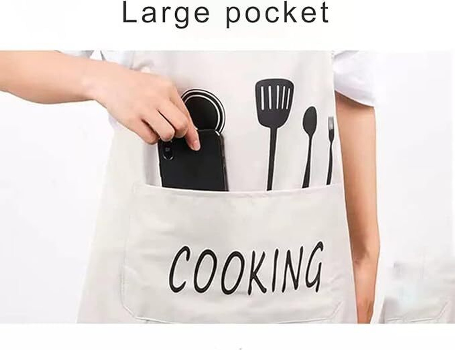 Image of KANUSHI Cotton Home Use Apron - Free Size