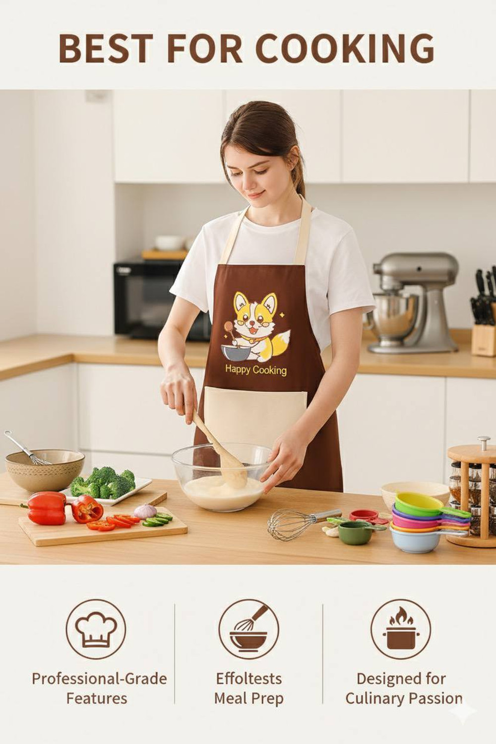 Image of HAVENSTONE Polyester Chef's Apron - Free Size