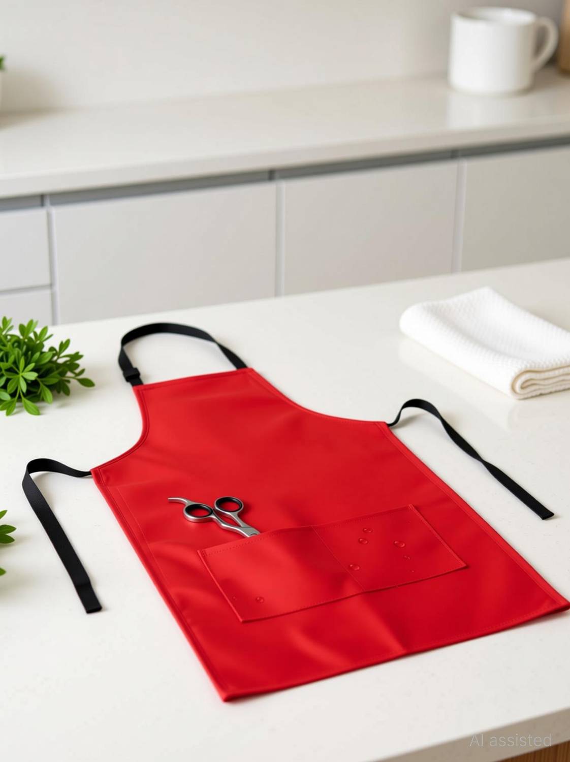 AIKOZIYA PVC Chef's Apron - Free Size