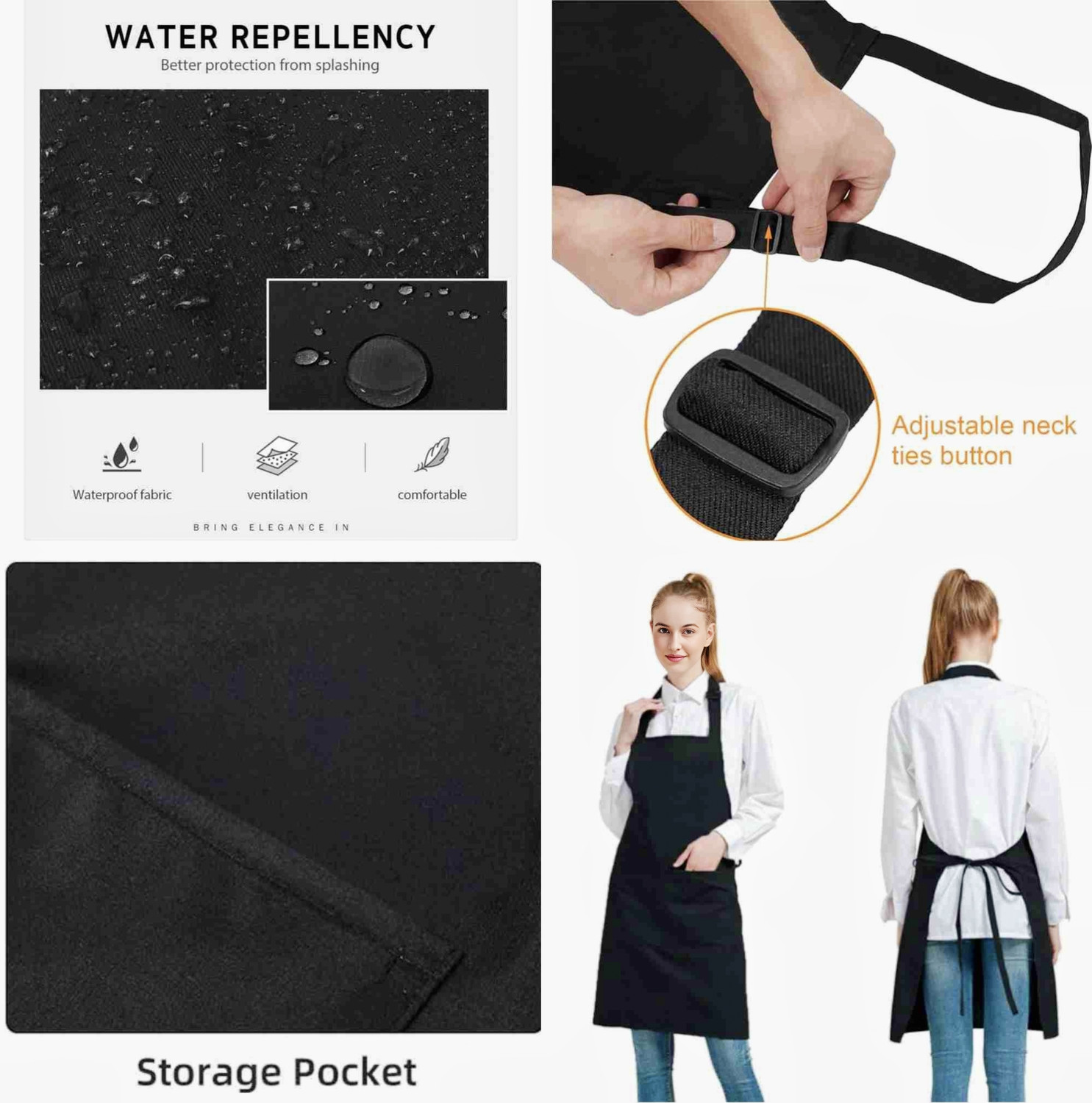 Image of Qmato PVC Home Use Apron - Free Size