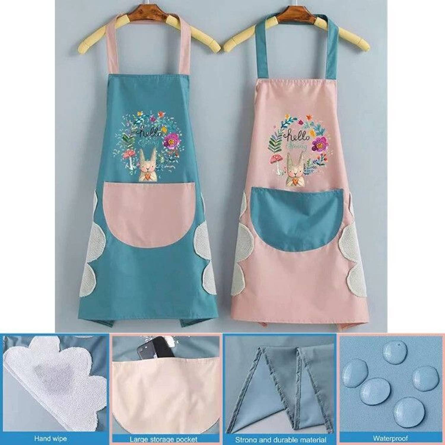 AshmakamMart Polyester Chef's Apron - Free Size