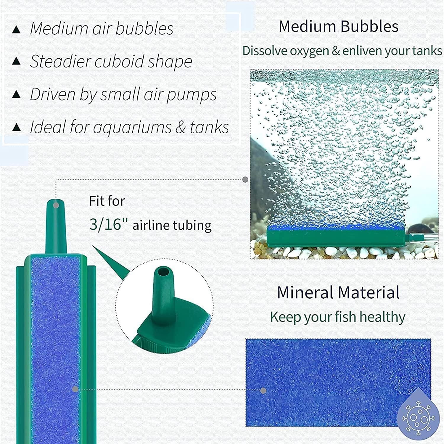 Image of PetJoy Air Oxygen Bubble Release Mineral Air Stone Stick | 24 Inch Aquarium Air Stone
