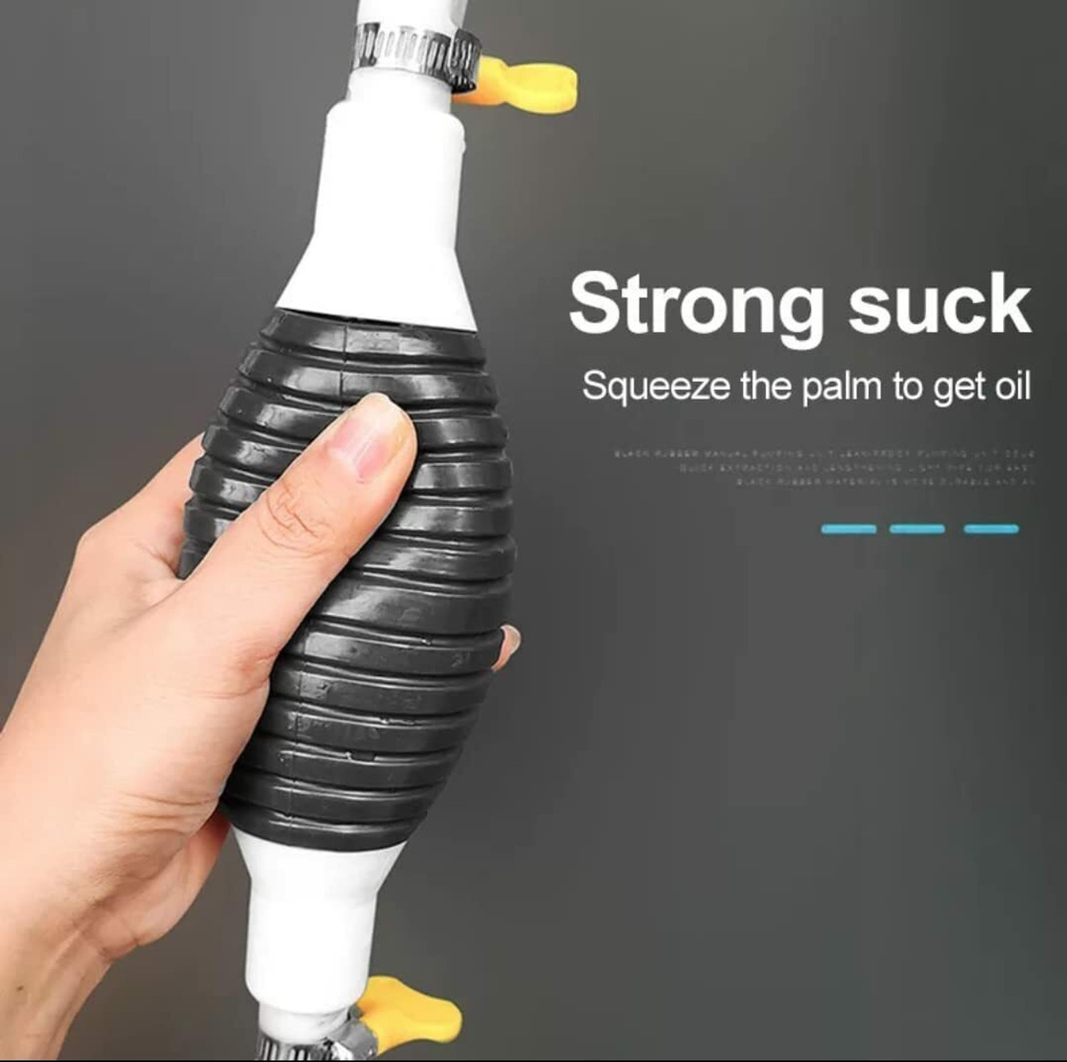 Image of TRK IMPEX Portable Hand Fuel Pump Gas Oil Water Fuel Transfer Siphon Pump Electrical Aquarium Cleaner