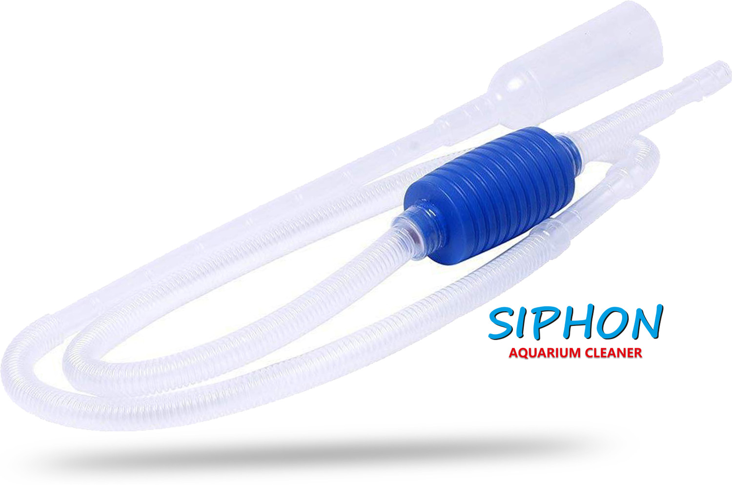 Image of Hallofeed Aquarium Vacuum Syphon Pipe Fish Tank Gravel Cleaner Electrical Aquarium Cleaner