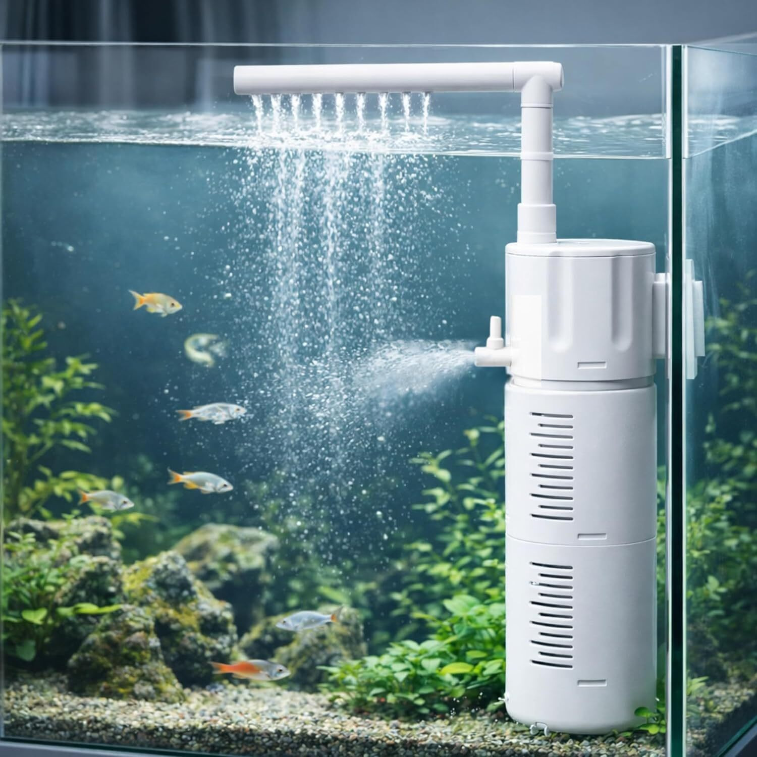 Image of FinyPetz BL-99E 4-in-1 Internal Aquarium Filter 18W | 1000 L /H Quiet Pump Power Aquarium Filter