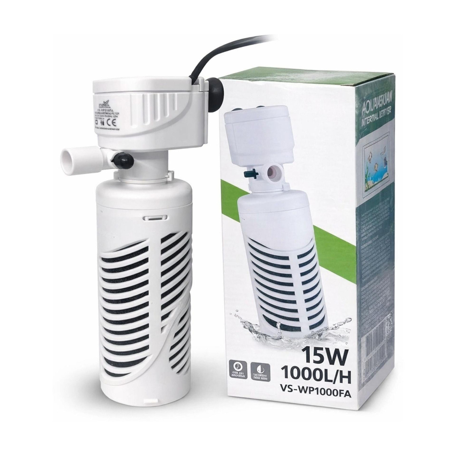 Image of MyPetFishy VS-WP1000FA Power Aquarium Filter (Biological Filtration for Salt Water and Fresh Water)