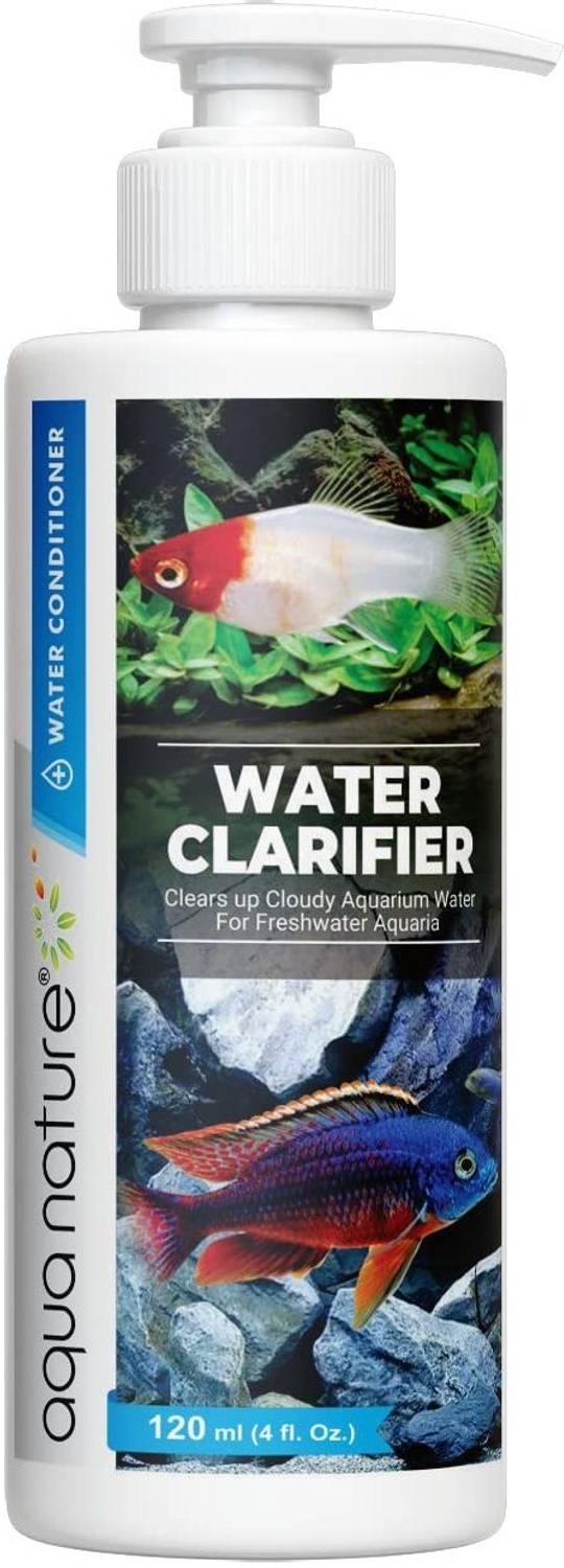 Aquanature Water Clarifier Clears Up Cloudy Aquarium Water for Freshwater Aquaria (120ml) Aquarium Filter Cartridge