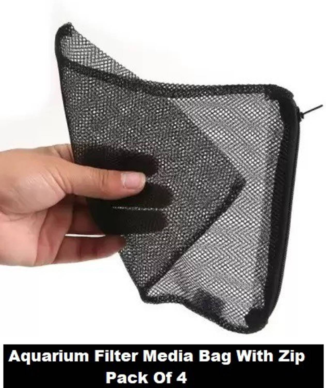 AKSHAT ENTERPRISES Aquarium Filter Media Bag With Zip Pack of 4 Aquarium Fish Net