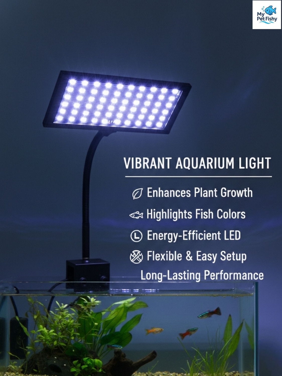 Image of MyPetFishy Multicolor LED Aquarium Light