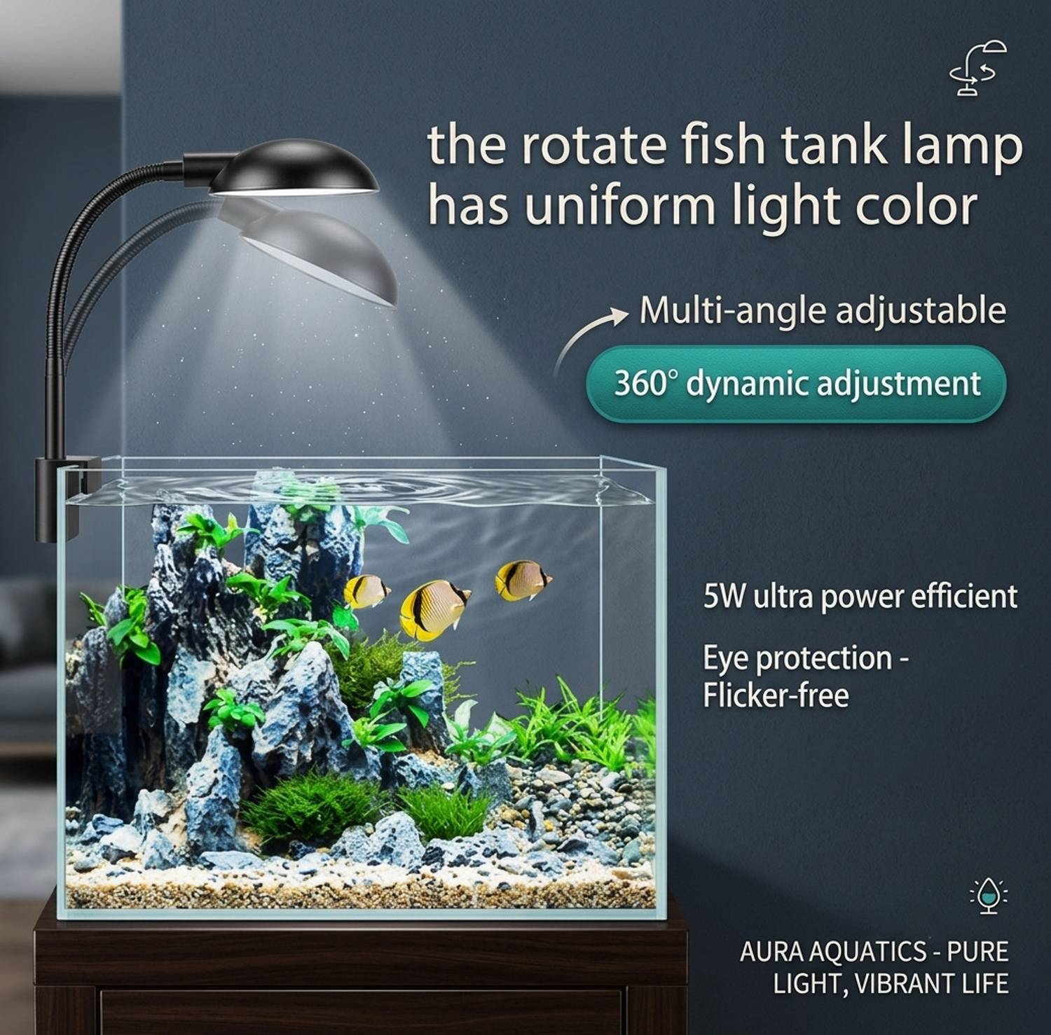 Mermaid Aqua White LED Aquarium Light - Image 5