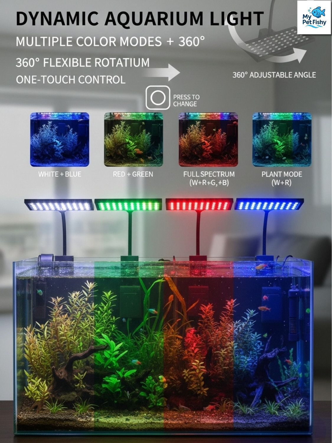 Image of MyPetFishy Multicolor LED Aquarium Light
