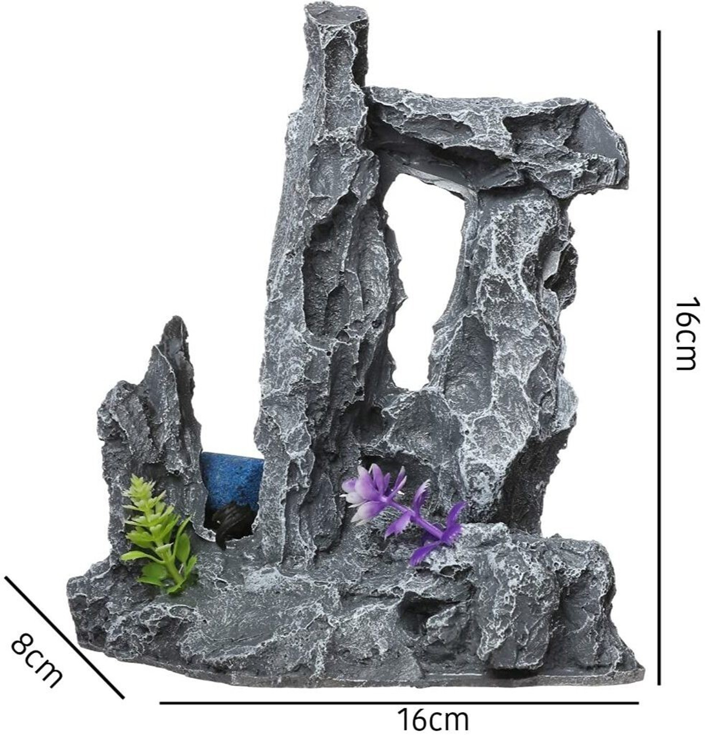 Image of Gaurvi Enterprises Rock Stand Stone Aquarium Decoration Ornaments /Toy for Fish Tank Aragonite Unplanted Substrate