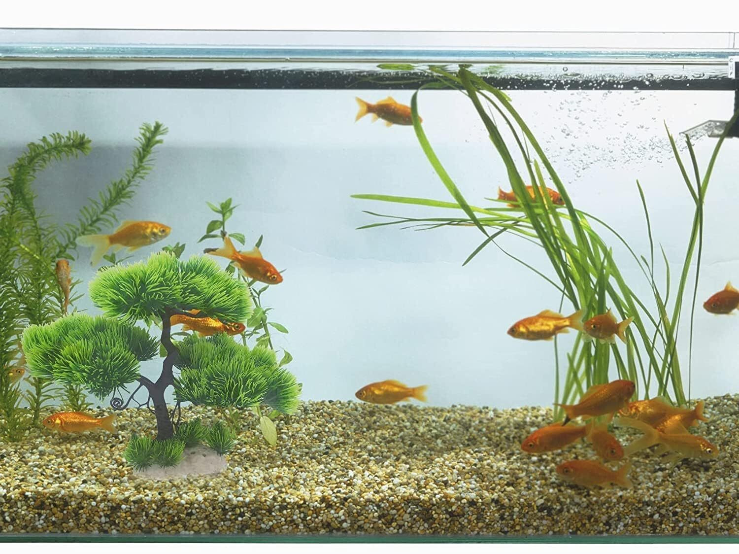 Image of NIVIAR quarium Artificial Plastic Plant Fish Tank Ornament Tree Decoration Sand Unplanted Substrate (Multicolor, 0.2 kg)