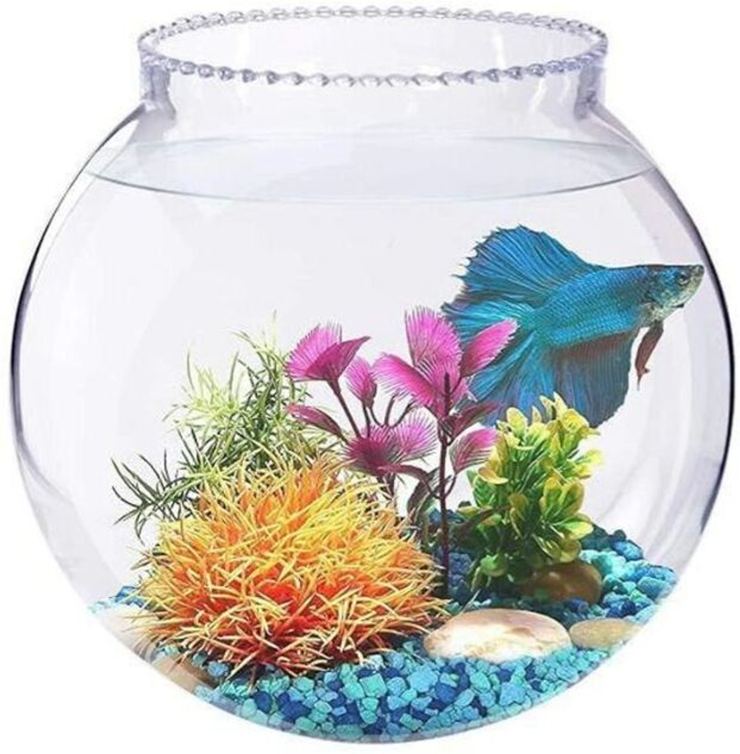 Image of ATLOYAL AT 04 Round Ends Aquarium Tank