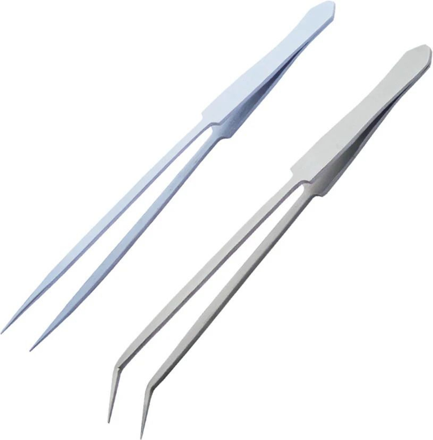 Image of GOGNA Aquarium Tweezer Set - 2 Pieces (Straight & Curved) for Fish Tank Plant Aquarium Tool