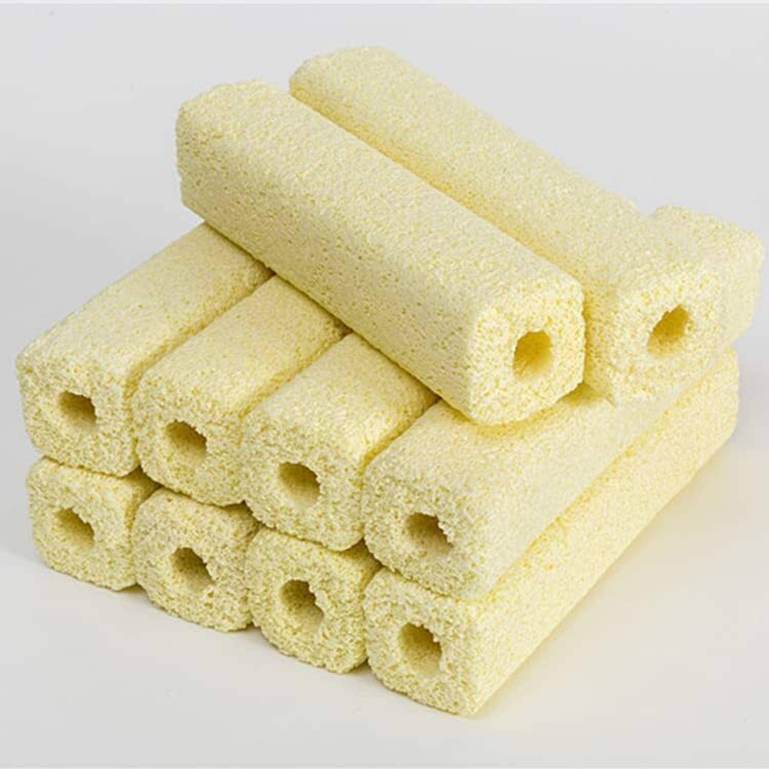 Aquanature Ceramic Bio Filter Square Yellow S-9 cm x 2.8 cm Pack of 2pcs Aquarium Tool