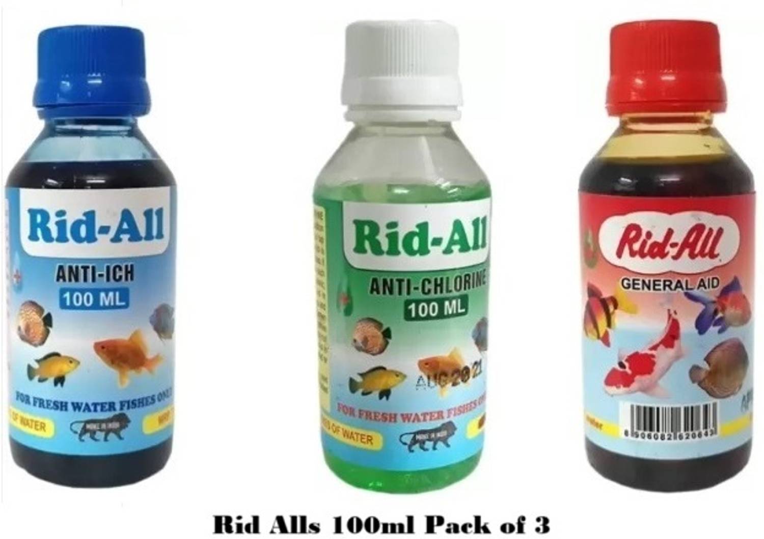 ALLYAQUA RID ALLs 100ml Pack of 3 Aquatic Plant Fertilizer
