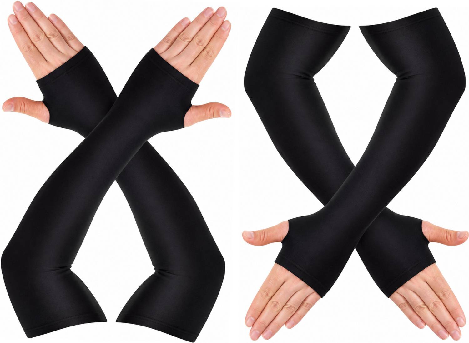 aksmit Nylon, Cotton Arm Sleeve For Men & Women